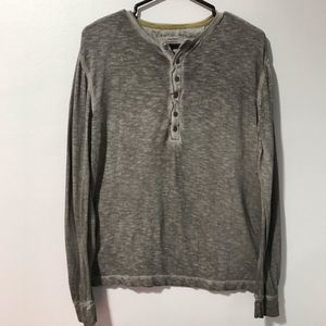 Calvin Klein Jeans Half Button Henley Tshirt Small